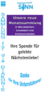 Flyer zur Diakoniesammlung