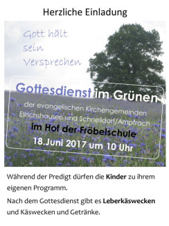 Gottesdienst im Freien