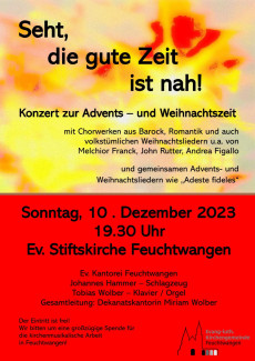 Konzert der Kantorei Feuchtwangen