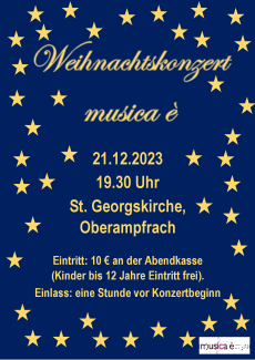 Weihnachtskonzert mit musica è