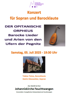 Konzert Sopran und Laute am 05.07.2025