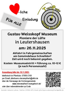 Treffpunkt - mitten im Leben. Besuch des Gustav Weisskopf Museums