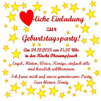 Einladung zur Familienweihnacht