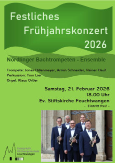 Frühjahrskonzert am 21. Februar in Feuchtwangen