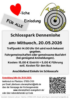 Ausflug in den Schlosspark Dennenlohe am 20.05.2026