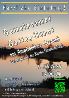 Gemeinsamer Gottesdienst am Stausee am 5. Juli 2026