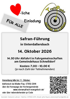 Treffpunt mitten im Leben - Safranführung