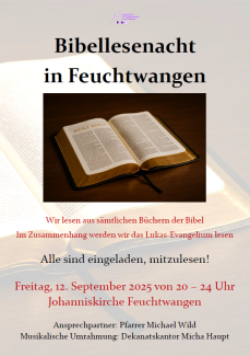 Bibellesenacht am 12. September 2025