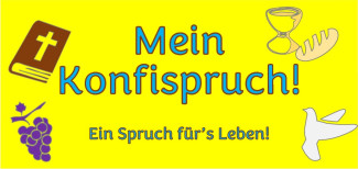 Mein Konfispruch! Flyer für den Actionbound der KOnfis.
