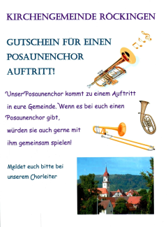 Gutschein der Kirchengemeinde Röckingen